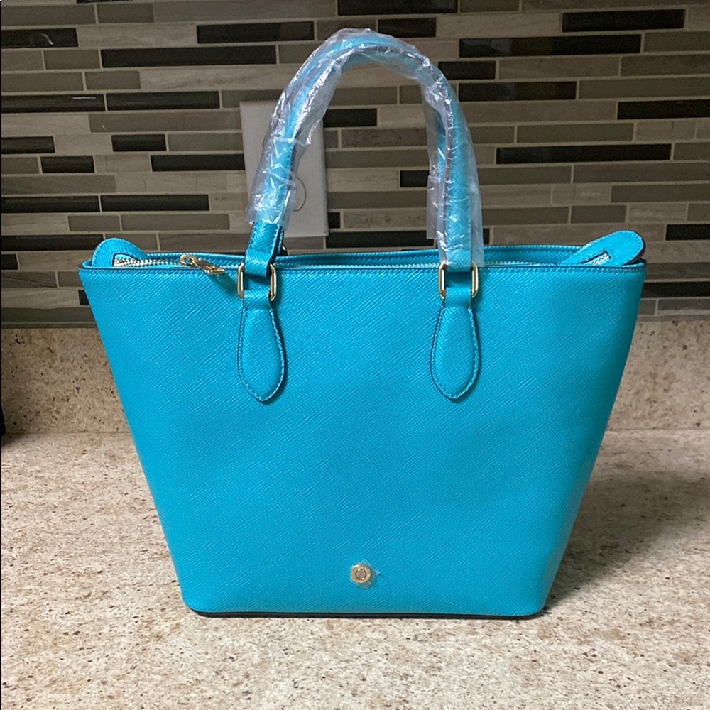 Kate Landry Blue Tote Bag with Classic Design NWOT